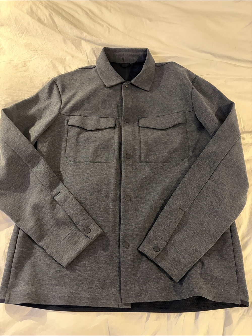 Lululemon Men’s Gray Snap Front Overshirt Jacket L